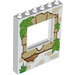 LEGO White Panel 1 x 6 x 6 with Window Cutout with Wooden window frame (15627)