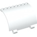 LEGO White Panel 5 x 8 x 3.3 Curved with Axle Holes (76798)