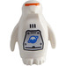 LEGO White Penguin with Ice Planet Logo and Orange Eye Slit