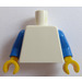 LEGO blanc Plaine Torse avec Bleu Bras et Jaune Mains (973 / 76382)