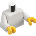 LEGO Blanco Plano Torso con Blanco Brazos y Amarillo Manos (76382 / 88585)