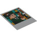 LEGO Weiß Kunststoff Polaroid Photo mit Minifigure und Film Roll (106268)