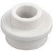 LEGO Wit Plaat 1 x 1 Rond met Open nop (28626 / 85861)