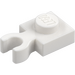 LEGO White Plate 1 x 1 with Vertical Clip (Thick Open &#039;O&#039; Clip) (44860 / 60897)