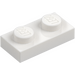 LEGO Vit Platta 1 x 2 (3023 / 28653)