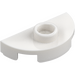 LEGO White Plate 1 x 2 Round Semicircle (1745)