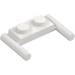 LEGO White Plate 1 x 2 with Handles (Low Handles) (3839)