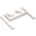 LEGO White Plate 1 x 2 with Handles (Middle Handles)