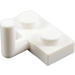 LEGO Wit Plaat 1 x 2 met Haak (6 mm horizontale arm) (4623)