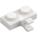 LEGO Weiß Platte 1 x 2 mit Horizontaler Clip (11476 / 65458)