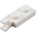 LEGO Weiß Platte 1 x 2 mit Horizontaler Clip auf Ende (42923 / 63868)