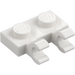 LEGO White Plate 1 x 2 with Horizontal Clips (Open &#039;O&#039; Clips) (49563 / 60470)