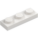 LEGO Wit Plaat 1 x 3 (3623)