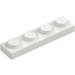 LEGO White Plate 1 x 4 (3710)