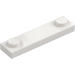 LEGO White Plate 1 x 4 with Two Studs without Groove (92593)