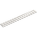 LEGO hvid Plade 2 x 16 (4282)