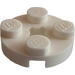 LEGO Weiß Platte 2 x 2 Runden mit Achse Loch (mit &#039;+&#039; Achsloch) (4032)