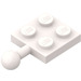 LEGO Weiß Platte 2 x 2 mit Kugelgelenk und kein Loch in der Platte (3729)