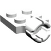 LEGO blanc assiette 2 x 2 avec Douille à rotule Avec 4 emplacements (3730)