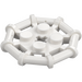 LEGO Wit Plaat 2 x 2 met Staaf Kader Octagonal (ronde noppen) (75937)