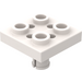 LEGO Wit Plaat 2 x 2 met Onderzijde Pin (Kleine gaten in plaat) (2476)
