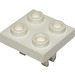 LEGO White Plate 2 x 2 with Bottom Wheel Holder (8)