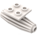 LEGO Weiß Platte 2 x 2 mit Düsentriebwerk (4229)