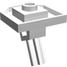LEGO Weiß Platte 2 x 2 mit Eins Stud und Angled Achse (47474)