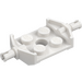 LEGO White Plate 2 x 2 with Wide Wheel Holders (Non-Reinforced Bottom) (6157)