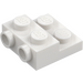 LEGO White Plate 2 x 2 x 0.7 with 2 Studs on Side (4304 / 99206)