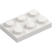 LEGO White Plate 2 x 3 (3021)