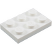 LEGO blanc assiette 2 x 3 (3021)