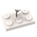 LEGO White Plate 2 x 3 with Helicopter Rotor Holder (3462)