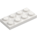 LEGO Blanc assiette 2 x 4 (3020)