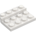 LEGO Bianco Piastra 3 x 4 x 0.7 Arrotondato (3263)