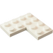 LEGO blanc assiette 4 x 4 Coin (2639)