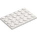 LEGO White Plate 4 x 6 (3032)