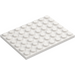 LEGO White Plate 6 x 8 (3036)