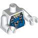 LEGO Weiß Power Miners Torso mit Blau Overall Bib (973 / 76382)