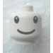 LEGO White Quicky the Nesquik Bunny Head (Safety Stud) (3626)