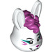 LEGO White Rabbit Head with Magenta Hair (75377)