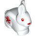 LEGO blanc lapin avec rouge Features (75491)