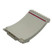 LEGO White Ramp Curved 8 x 12 x 6 with Red Line Sticker (43085)