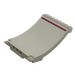 LEGO White Ramp Curved 8 x 12 x 6 with Red Line Sticker (43085)