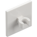 LEGO Blanco Roadsign Clip-en 2 x 2 Cuadrado con clip abierto &quot;O&quot; (15210 / 65673)