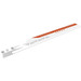 LEGO White Rotor Blade 3 x 19 with Beam 3 with Small Grey Triangles and Red-orange Stripe (Right) Sticker (65422)