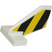 LEGO Blanco Timón 2 x 3 x 2 con Negro y Amarillo Rayas Pegatina (35265)