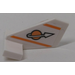 LEGO White Rudder 2 x 3 x 2 with &#039;Classic Space&#039; Logo, Orange Lines (both sides) Sticker (35265)