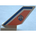 LEGO White Rudder 2 x 4 x 6 with Coast Guard Logo on Both Sides Sticker (6239)