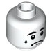 LEGO White Sad Clown Head (Safety Stud) (3626 / 13487)